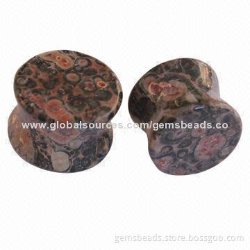 Gemstone body jewelry earplugs
